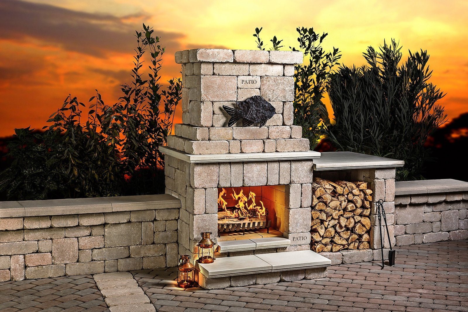 Outdoor Wood Burning Fireplace Outdoor Wood Burning Fireplace